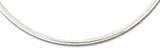 4MM White Gold Omega Necklace