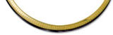 14K Gold Domed 10mm Omega Necklace