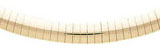 14Kt Gold 6 MM Domed Omega Necklace