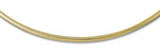 14K Domed Omega Necklace