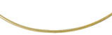 14Kt Gold Domed Omega Necklace