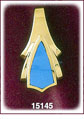 Elegant 14Kt Gold Turquoise Slide