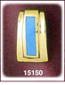 Classic 14Kt Gold Turquoise Slide