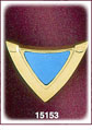 Vibrant 14Kt Gold Turquoise Slide