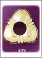 Contoured Triangle 14Kt Gold Slide