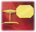 14K Gold Octagon Men Cuffinks