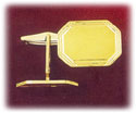 14K Gold Trimmed Octagon Men's Cufflinks