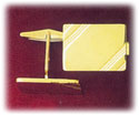 14K Gold Rectangle Men's Cufflinks