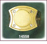 14Kt Gold Oval CZ Signet Ring For Men