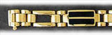 7mm 14K Gold Men's Onyx Bracelet