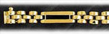 5mm 14K Gold Men's Black Onyx Bracelet