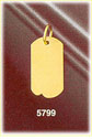 14K Gold Dog Tag Engravable