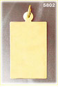 14Kt Yellow Gold Engravable Rectangular Pendant