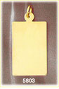 14K Solid Gold Rectangular Engravable Pendant