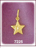 14K Gold Star 3D Puffed Charm