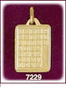 14K Gold Puffed 3D Calendar Charm