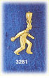 14K Gold Bowler Charm