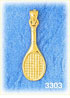 14K Gold Tennis Rackets & Ball Charm