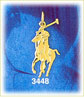 14K Gold Polo Player Charm