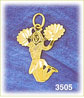 14K Gold Cheerleader Jumping Charm