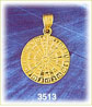 14K Gold Dart Board Charm
