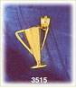 14K Gold 3D Polished Championship Cup Charm