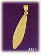 14K Gold Surf Board Charm