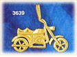14K Gold Motorcycle Charm