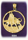 14K Gold Chinese Zodiac Ox Charm
