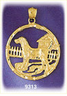 14K Gold Chinese Zodiac Dog Charm