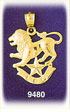 14Kt Gold Zodiac Leo Charm
